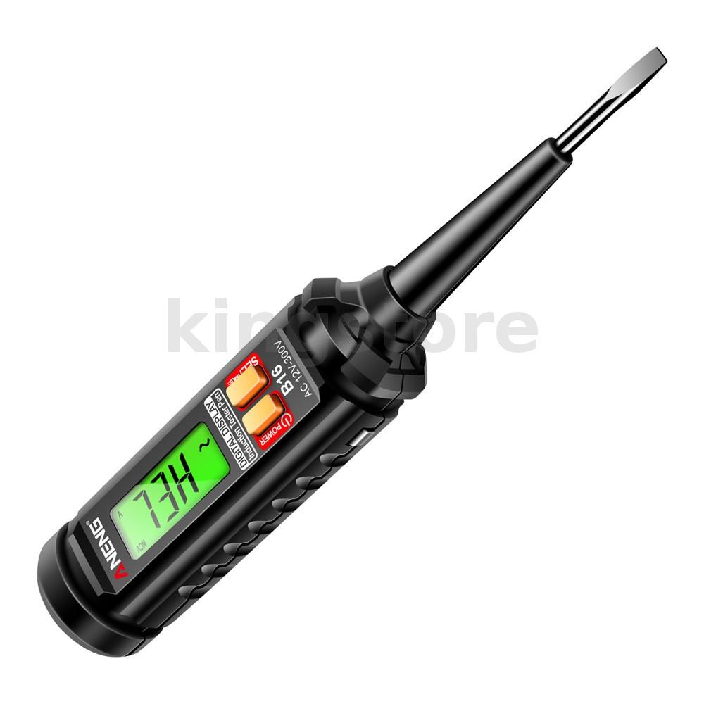 Aneng B16 Bút kiểm tra kỹ thuật số 12V-300V Phát hiện điện áp không tiếp xúc Màn hình LCD Hiển thị â