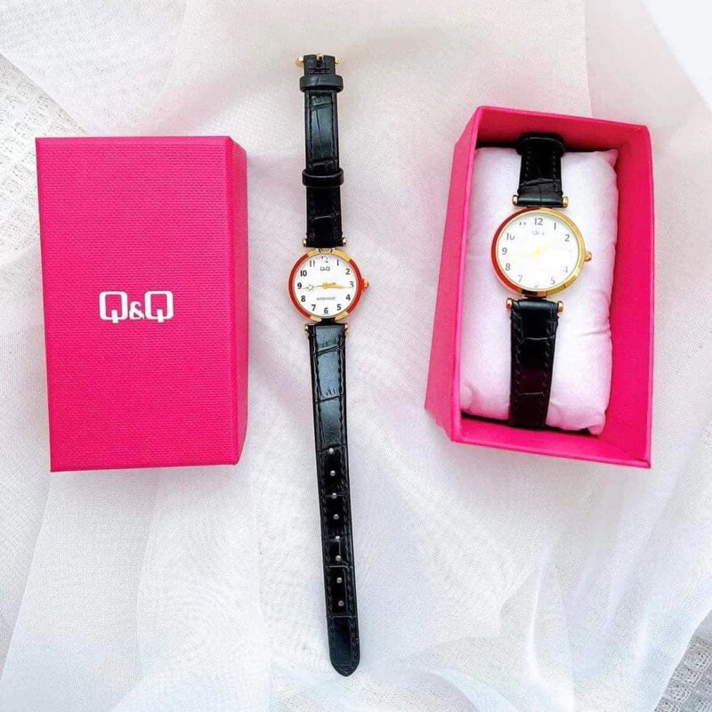 [𝐀𝐔𝐓𝐇𝐄𝐍𝐓𝐈𝐂-Loutu] Đồng Hồ Nữ CITIZEN FALCON Q&Q Nhật QA69-103