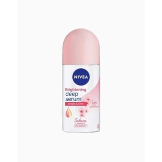 Lăn khử mùi deep Serum trắng mịn Nivea White Serum hoa hồng mẫu mới Bright