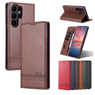Dành Cho Samsung S26 Ultra S26 Plus S25 Ultra S25 FE S25 Plus S24 Ultra Ốp Lưng Ví Da Lật Vỏ Giá Đỡ Khe Cắm Thẻ