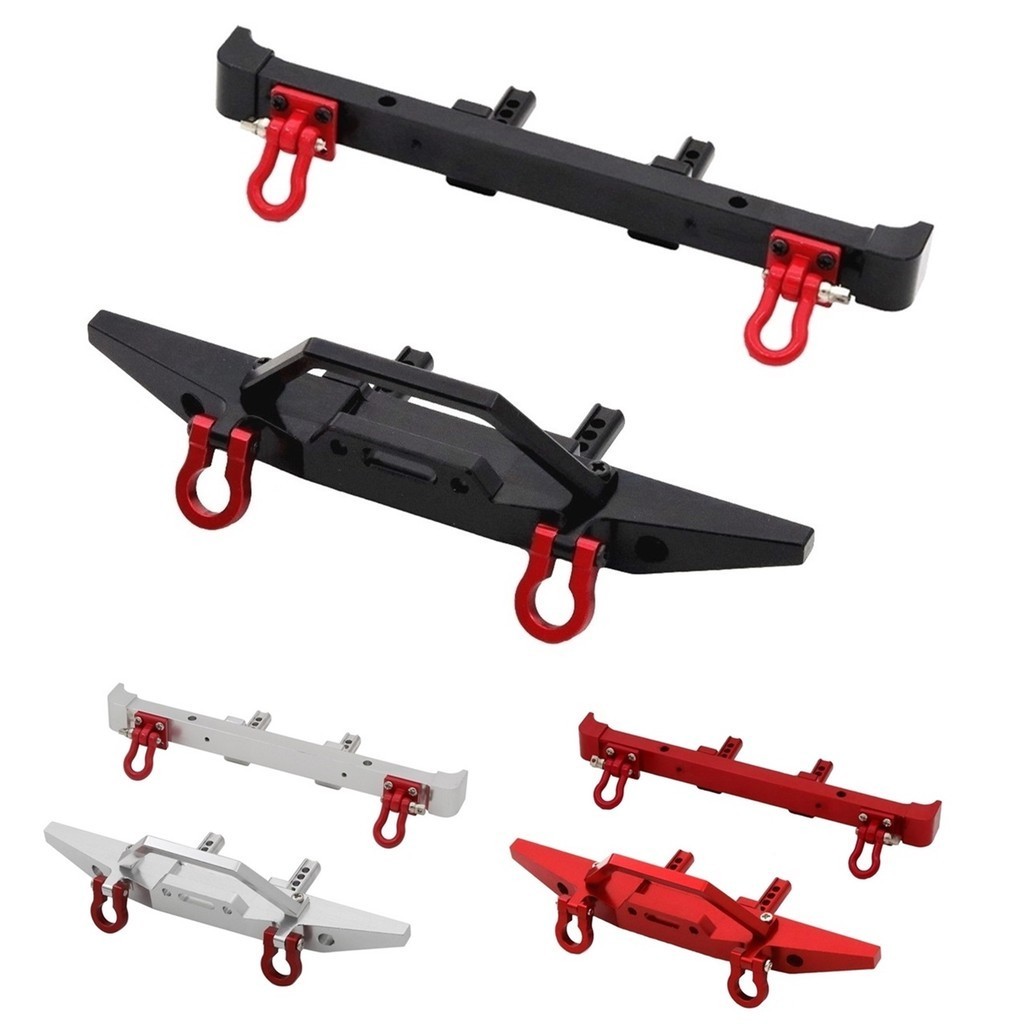 MN128 MN 128 Kim Loại Cản Trước Và Sau Có Móc Kéo 1 / 10 RC Xe Bánh Xích Xe Nâng Cấp Phần Phụ Kiện