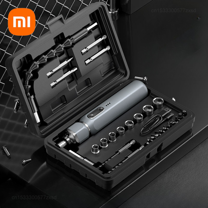 Xiaomi OULAIDE Tua Vít Điện Pin Lithium Sạc Bảo Trì Hộ Gia Đình Sửa Chữa Đèn LED Điện Vít Driver