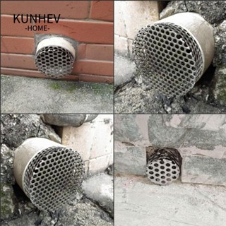 KUNHEV Màn hình lọc nội vi, ống thoát nước bằng thép không gỉ 304 màu trắng chống tắc nghẽn, chặn ống nhựa PVC