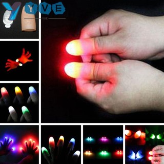 Yve 1 Ngón Tay Nhấp Nháy Dạ Quang Phát Sáng Đồ Chơi Ảo Thuật Lừa Đạo Cụ Sáng Lên Ngón Tay Cái