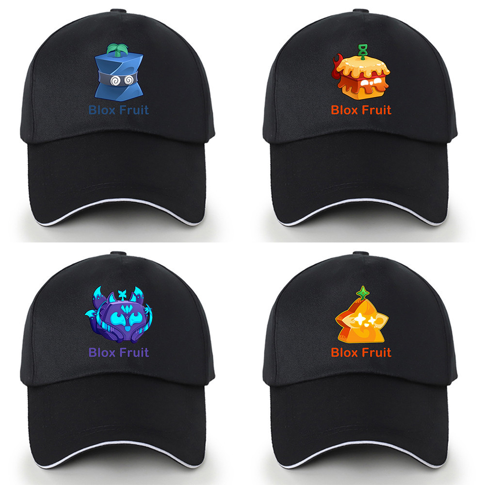 Mingyuan Kitsune Fruit Blox Mũ bóng chày trái cây Nam Mũ thể thao thoải mái Có thể điều chỉnh Mũ chố