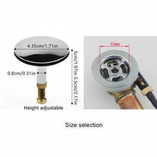 Nút chặn thoát nước bồn tắm 43mm Phòng tắm Bồn tắm Bồn rửa Chất thải bật lên Thay thế phích cắm