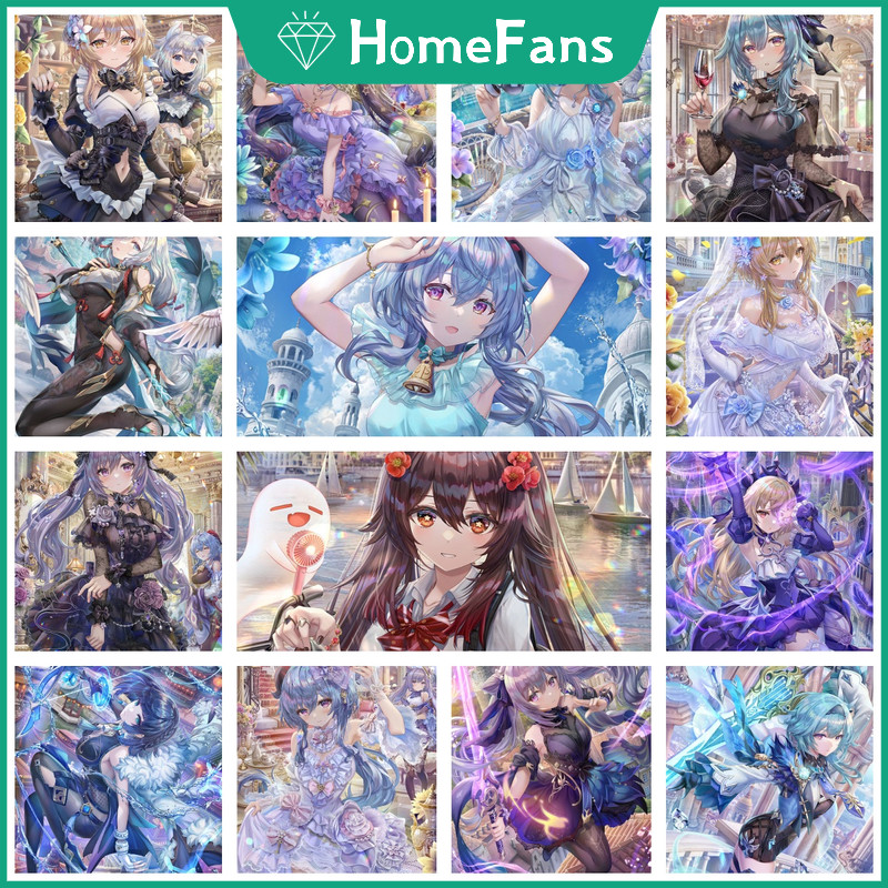 [Hf] Anime Hoạt Hình Genshin Impact DIY Tranh Gắn Đá 5D Cross Stitch Kit Enbroidery Công Chúa Ngày L