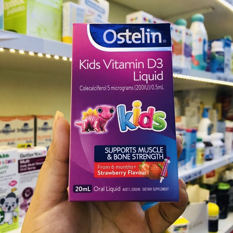 VITAMIN D3 OSTELIN VITAMIN KIDS DẠNG DUNG DỊCH CHO TRẺ SƠ SINH ĐẾN 12 TUỔI