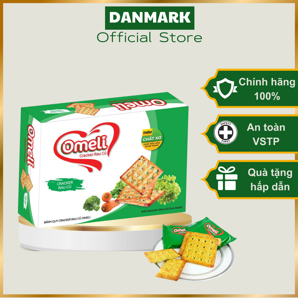 Bánh Quy Rau Củ Ăn Kiêng Omeli Hộp 288G