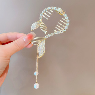 Kẹp tóc ngọc trai hoa huệ thung lũng