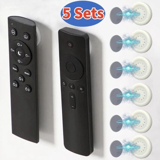 5 bộ móc từ tính đa năng treo tường chống mất nam châm giá đỡ móc tủ lạnh miếng dán điều khiển từ xa lưu trữ sắp xếp móc