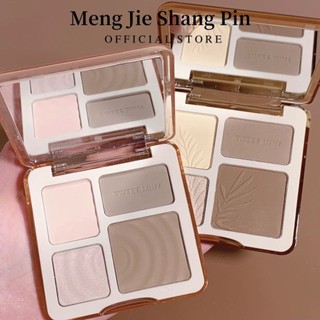 Bảng Phấn Bắt Sáng 4 Màu Sắc Hiệu Ứng Lì / Ánh Nhũ Kết Hợp Thời Trang
