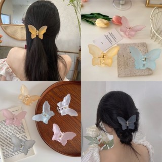 Kẹp Tóc Bướm Trong Suốt Thanh Lịch Sáng Tạo Lấy Kẹp Tóc Mờ Chân Phụ Kiện Thời Trang