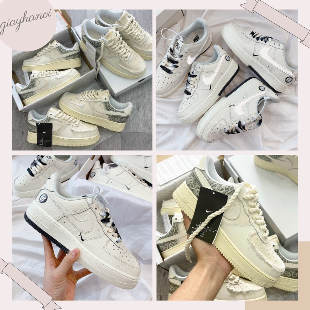 Giày_Nike AF1 Nam Nữ Thời Trang, Giày Air Force 1 Dây Thừng Thời Trang Hàng Đẹp Full Box veera sneak