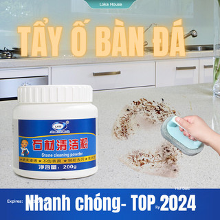 Bột tẩy bàn đá bếp, bàn ghế đá lkb - làm sạch vết bẩn, dầu mỡ trên sàn gạch granite 200g