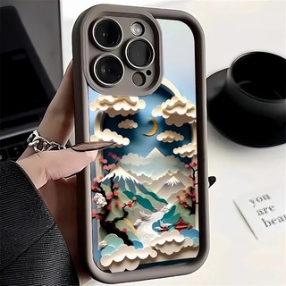 Ốp Lưng Cho Samsung Galaxy S24 Ultra S21 S22 S23 Ultra Plus S23 FE S20 S21 FE Trừu Tượng Phong Cảnh Núi Shickproof Bìa Mềm