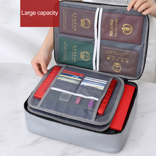 {Ustuttg} Túi chống cháy dung tích Túi an toàn chống cháy và chống nước Túi tài liệu chống cháy có khóa mật khẩu Hộp đựng hồ sơ chống nước cho du lịch tại nhà Giữ cho bạn