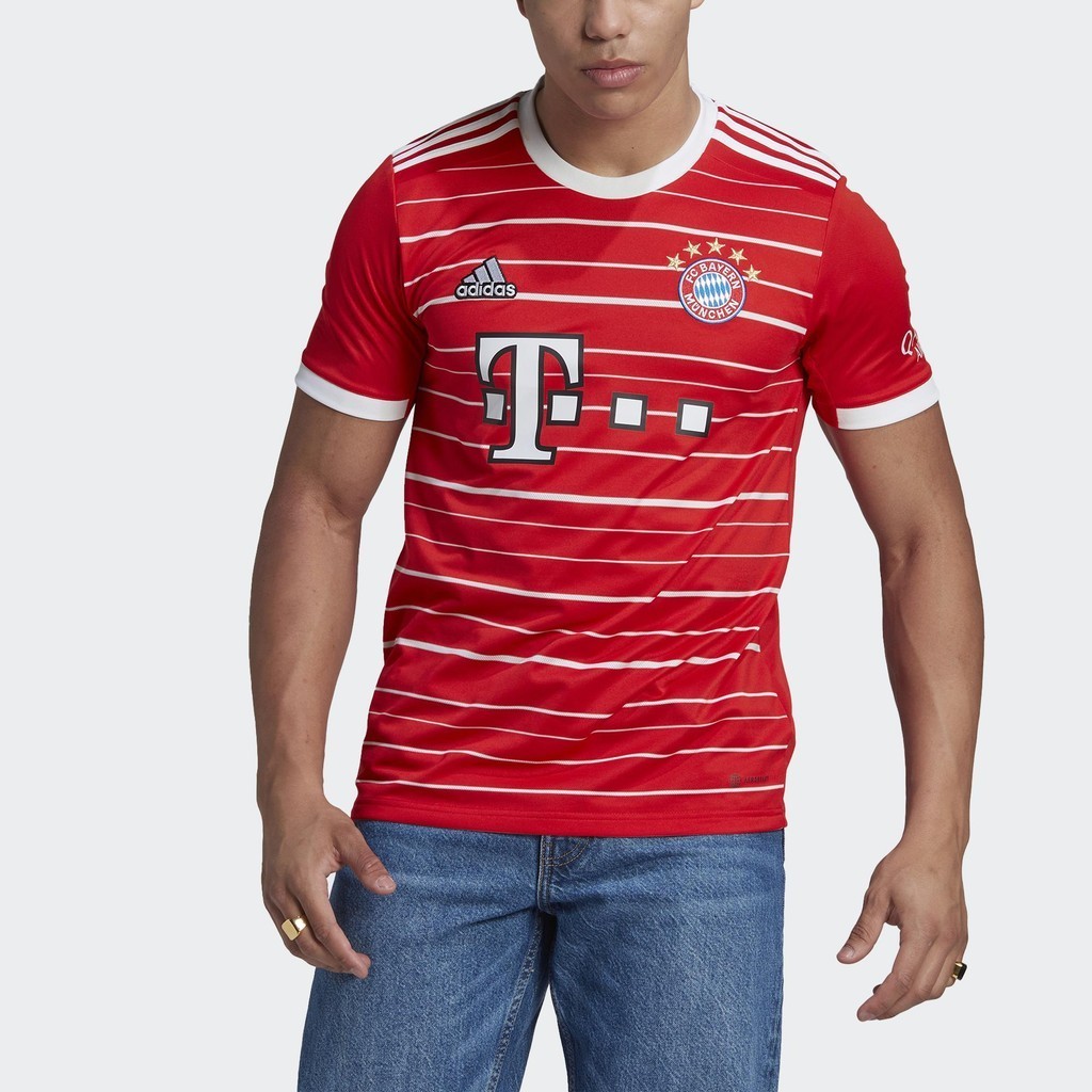 Adidas Bóng đá Áo Đấu Sân Nhà FC Bayern 22/23 Nam Đỏ H39900