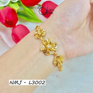 Lắc tay l3002 thời trang nữ hình hoa đính đá siêu xinh