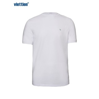 Áo thun trắng không túi VIETTIEN SMART CASUAL Cotton phom Regular T-Shirt - 6S4012CRZ/T02C