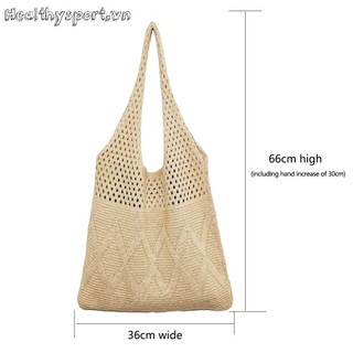 Túi xách bằng sợi Polyester Totes dung tích lớn dành cho nữ đi mua sắm thông thường