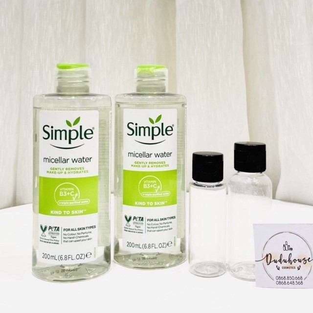 NƯỚC TẨY TRANG SIMPLE 200ML