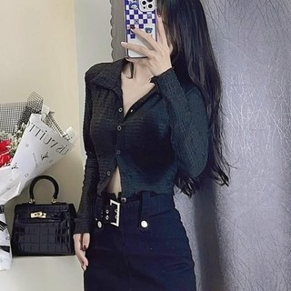 Áo sơ mi nữ phá cách tự tin khoe cá tính vải xốp contton