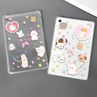  Phim Hoạt Hình Rainbow Cat Cho iPad gen9 gen8 gen7 Air4 Pro11 TPU Một Đáy Mặt Sau Chống Rơi Bút Đựng iPad Case