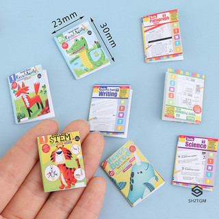 4 cái 1: 12 nhà búp bê thu nhỏ tập thể dục sách giấy sổ tay búp bê trang trí nhà mới