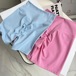   Yogatruth  Quần ngắn đi xe đạp nâng hông lưng cao Không khâu tập Gym Đi xe đạp 