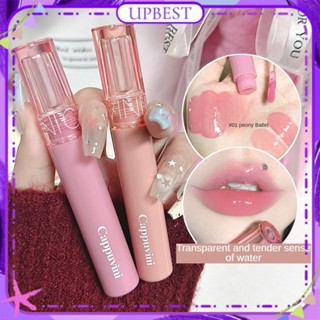 ♕ Cappuvini Water Mirror Light Lip Glaze Juicy Candy Jelly Series Son môi tự nhiên Dưỡng ẩm mịn màng Dễ tô màu Trang điểm mặt lâu trôi 6 kiểu dáng LÊN NHẤT