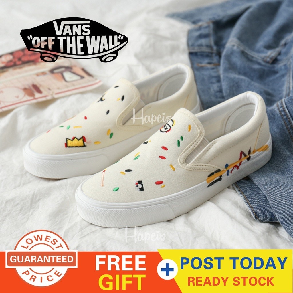 [Hapeis] Cổ Điển slip on LX canvans slip on shoes Giày Đôi Giày sneaker Nữ Nam Nữ Size 35-44