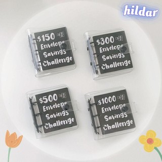 Chất kết dính thử thách phong bì HILDAR, Mini với phong bì tiền mặt Chất kết dính thử thách tiết kiệm, Tiết kiệm tiền đa chức năng Người yêu máy tính xách tay tiết kiệm tiền