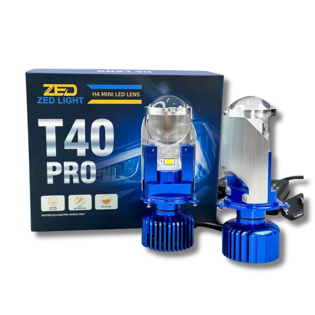 [Giá 1 Bóng] Đèn Pha Bi Cầu T40 - T40 PRO ZED LIGHT CHÂN H4 Đèn LED BI CẦU MINI SIÊU SÁNG giá 1 bóng