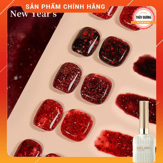  Sơn gel Xeijayi chính hãng siêu đặc màu kim tuyến đỏ 15ml 