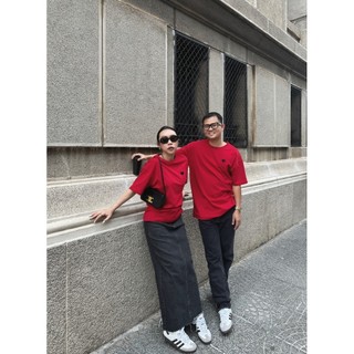 Áo thun tay nhắn unisex thêu trái tim BASIC TYMI TEE