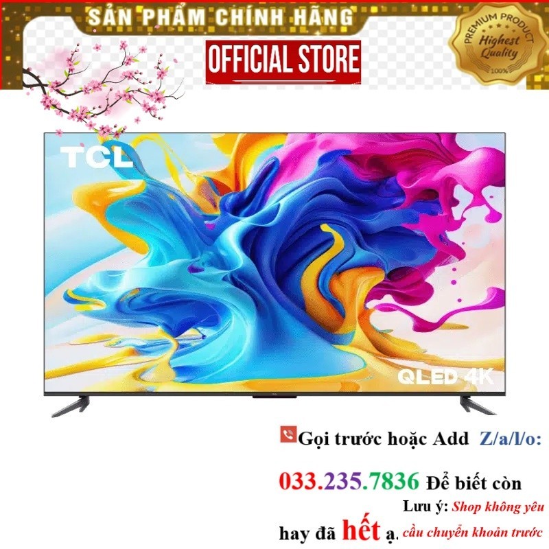 >Sale< Google Tivi TCL QLED 4K 43 inch 43C645 - Miễn phí lắp đặt