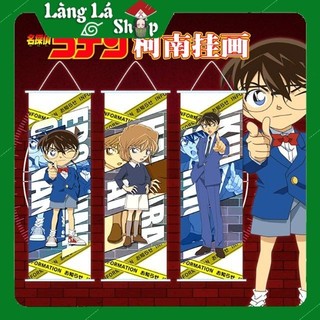 Poster vải lụa tranh lụa treo tường hình Anime Manga - Thám tử lừng danh Conan Size 30x70cm