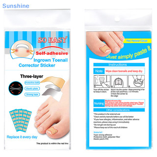 Sun Ingrown Toenail Correction Tool Toe Nail Treatment Elastic Patch Sticker Clip VN