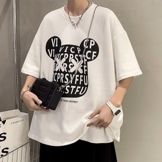 2024 áo phông nam big size có size lớn M-8xl Áo thun unisex nam nữ form rộng tay lỡ phông Hợp Thời Trang In Hình