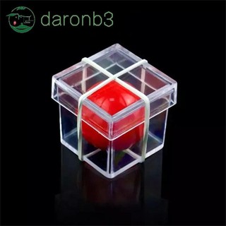 Daronun bóng trong suốt hộp, ảo thuật gia ảo thuật gia trò chơi bóng thâm nhập hộp, đạo cụ gimmick vui nhộn đạo cụ ma thuật chủ nghĩa tâm lý ảo thuật cận cảnh