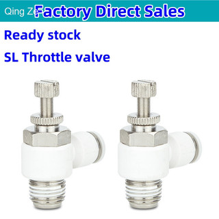 Khí nén khí quản SL8-02 Van điều chỉnh tốc độ Van tiết lưu Nhanh chóng Cắm khớp Xi lanh có thể điều chỉnh Điều chỉnh không khí
