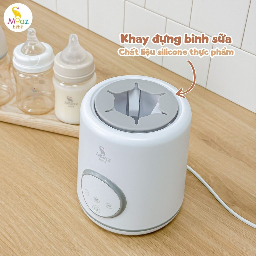 Máy lắc bình sữa và giữ ấm sữa thông minh Moaz BéBé MB079