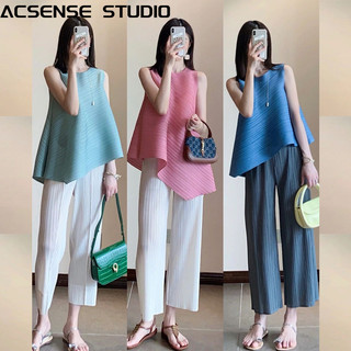 ACSENSE STUDIO set đồ nữ  áo khoác kèm Chân Váy Ấm chic hàn Maillard WSQ2420A31 8Z240223