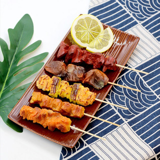 Nhân tạo giả ẩm thực nhật bản yakitori xiên mô hình thực phẩm pvc thịt nướng xiên mô hình nhà bếp trang trí nhà cửa