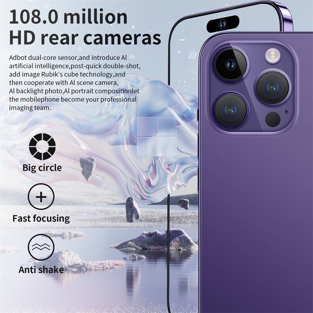 [Cod] Diện Thoại đt I14 Pro Max Chơi Game 2 Sim Màn Hình Full HD Bộ Nhớ 16+512GB Máy ảnh HD Android Thông Minh Giá Rẻ 1k | BigBuy360 - bigbuy360.vn