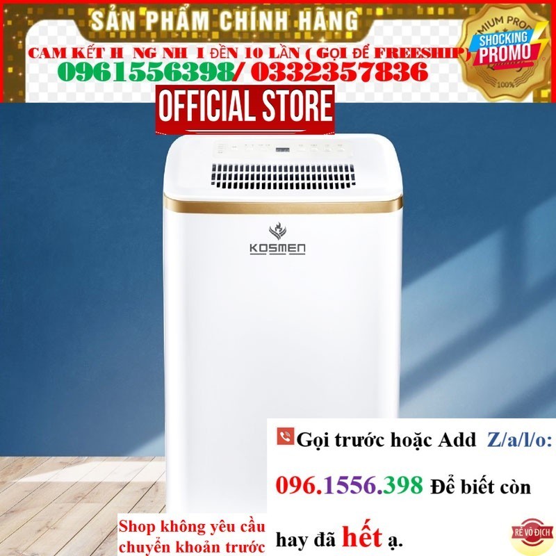 << CH Máy hút ẩm Kosmen KM-12N – Công suất 12L-20L ngày - Diện tích 40-80m2