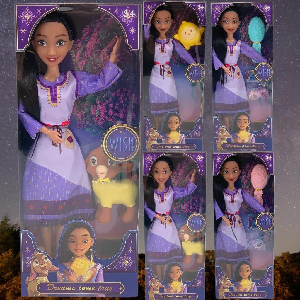 Chúc Búp Bê Asha, Đồ Chơi Búp Bê Disney Asha 30cm Có Hình Ngôi Sao, Sinh Nhật Cho Trẻ Em Bé Gái Ngườ
