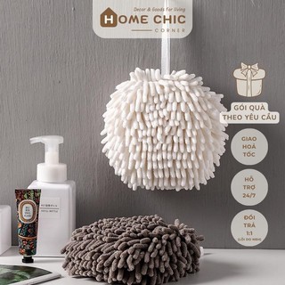 Khăn lau tay nhà bếp siêu thấm hút hình quả cầu tiện lợi có dây treo tường | HOME CHIC CORNER