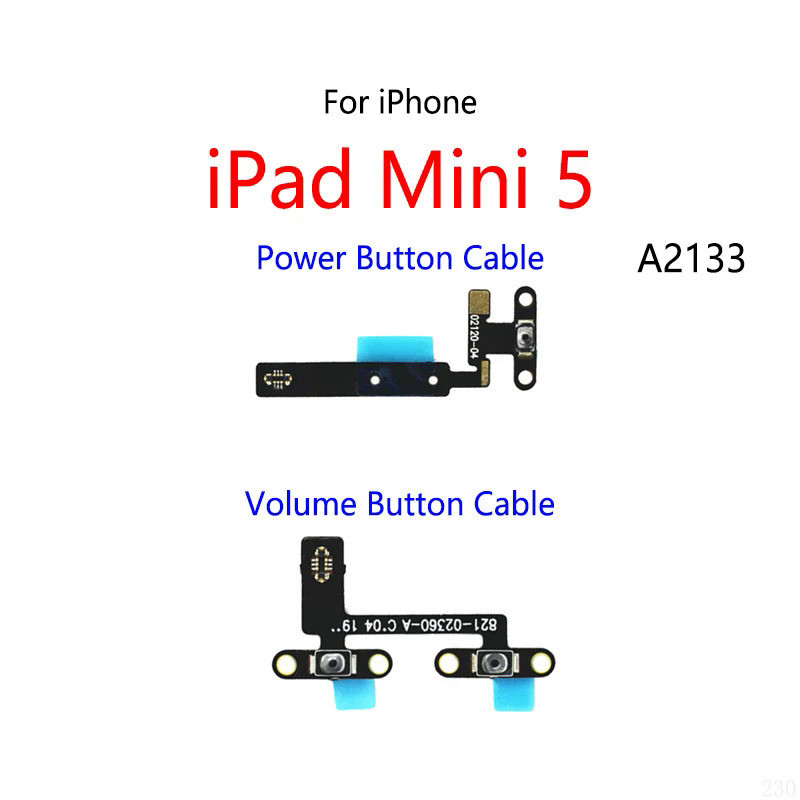 Nút Nguồn Công Tắc Âm Lượng Tắt Nút Cáp Mềm Bật / Tắt Cho iPad Mini 5 A2133